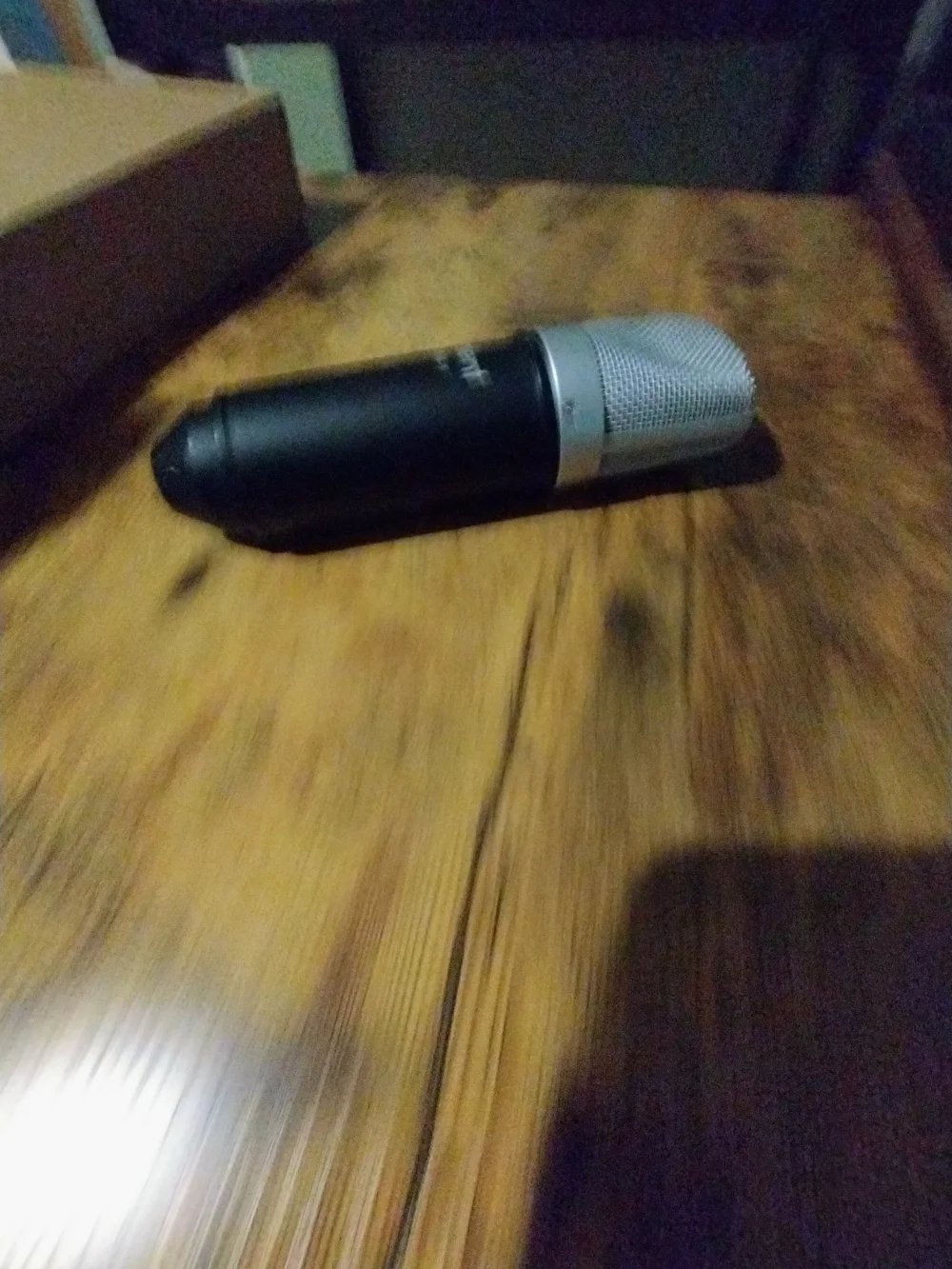Black and Silver Condenser Microphone - Professional USB/Studio Mic